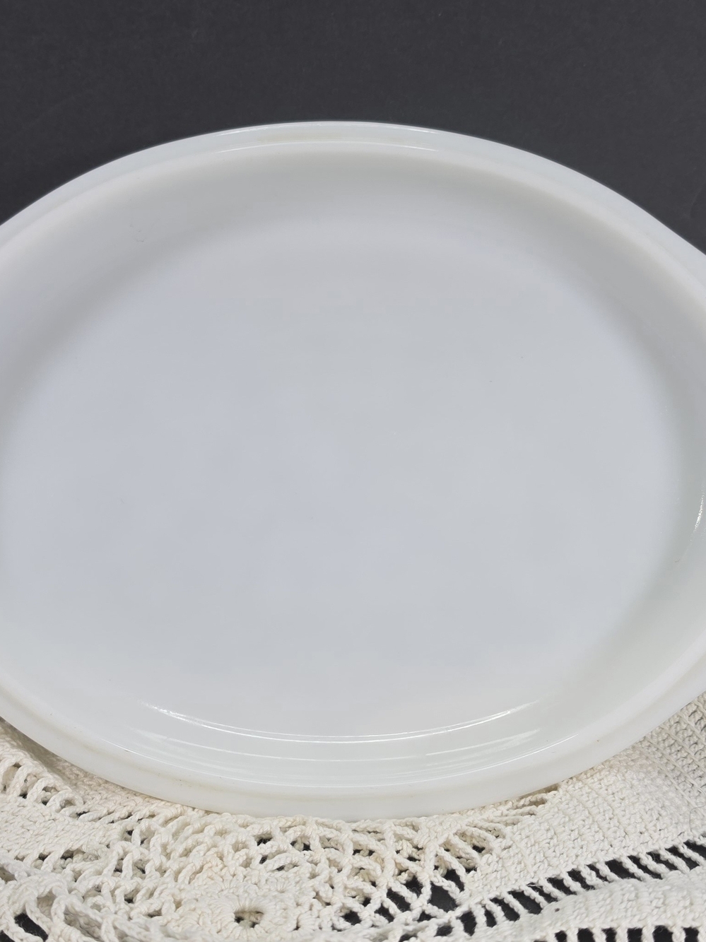 Vintage PYREX Olive Pattern Oval Divided Casserole Serving Dish Lid ONLY - Picture 2 of 6